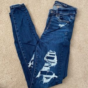 AE Ripped High Waisted Skinny Jeans